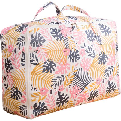 Sac De Rangement En Toile - Respirant Et Robuste - Pour Couvertures Literie Et Vêtements - 60 X 40 X 30 Cm - Lot De 1 (1/5)