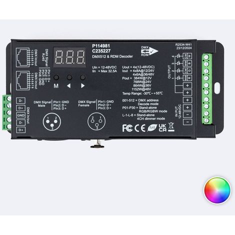 Decodificatore DMX512 RDM per Striscia LED RGB/RGBW High Power RGB/RGBW (1/4)