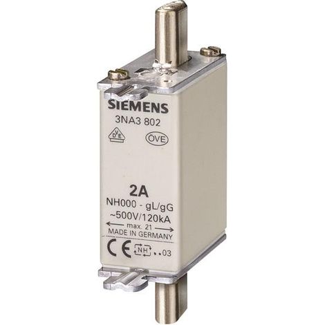 Siemens 3NA3805 Fusible NH 16A 500V CA Multicolor