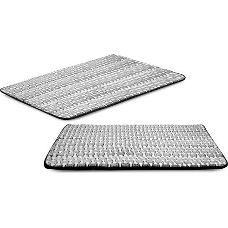 Tappetino antiscivolo per cuccia per cani 100x70 cm in pile a forma di ossa