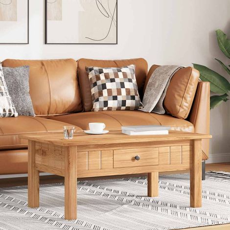 vidaXL Mesa de centro madera maciza de pino estilo Panamá 100x60x43,5 cm (1/4)