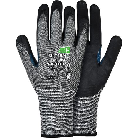 Cofra Isotropic Schnittschutzhandschuhe - 10 (XL) -  Schwarz / grau