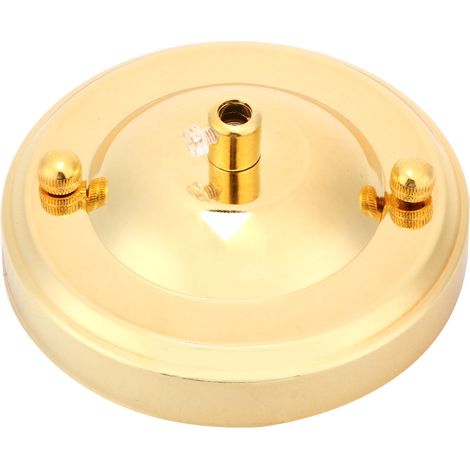 2 Stück Eisen Deckenleuchten-Baldachinhaken Kronleuchter-Plattenhalter Dekoration DIY Montagezubehör Gold (1/5)