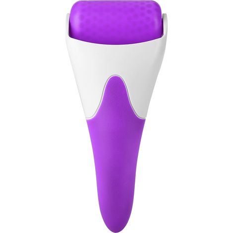 Rouleau de glace massant violet anti-rides visage corps, appareil de massage froid portable lisseur de peau (1/5)