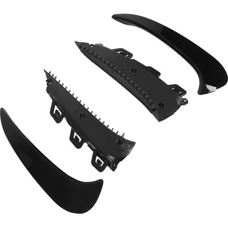 Lot de 4 Coques Déflecteur d'Air Noir Brillant pour Pare-chocs Arrière, Spoiler Trim Remplacement Mercedes-Benz Classe GLA GLA200 GLA260 GLA35 (1/5)