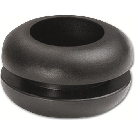 HELLERMANNTYTON Durchführungstülle, 633-02080, Schwarz, PVC, ∅ 8 mm, 1 Stück (1/2)