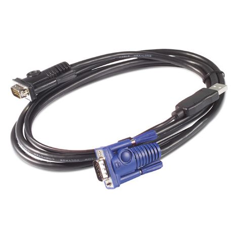 APC AP5253 Tastatur/Video/Maus (KVM)-Kabel Schwarz 1,83 m