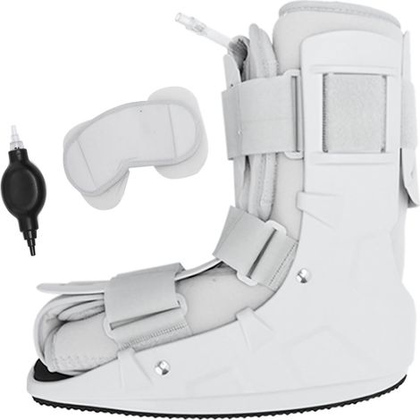 Botte de marche pneumatique en mousse XL, attelle orthopédique plantaire avec sangle cheville, support pied fracture (1/5)