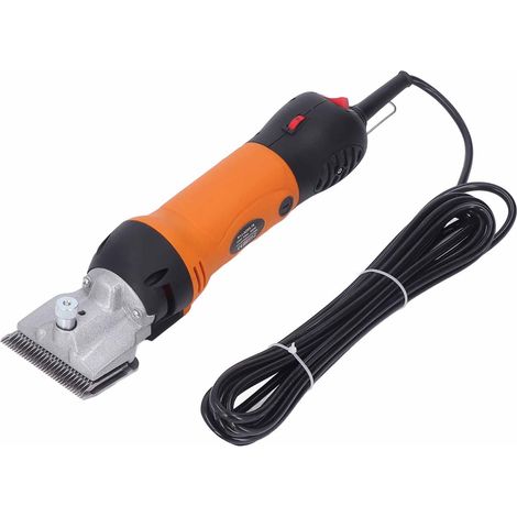 Tondeuse électrique professionnelle orange 690 W pour moutons et chevaux, avec contrôle de vitesse, kit de toilettage et ciseaux à poils pour chevaux, prise UE 220 V (1/5)