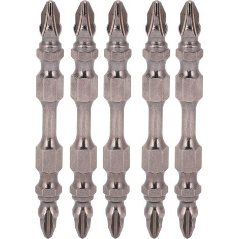 Lot double en acier allié 65mm 5 pièces pour viser/dévisser, outils manuels embout tournevis (1/5)