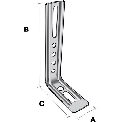 Gerade, gerillte Winkelmesser END 130 x 71,5 mm - Dicke 1,5 mm