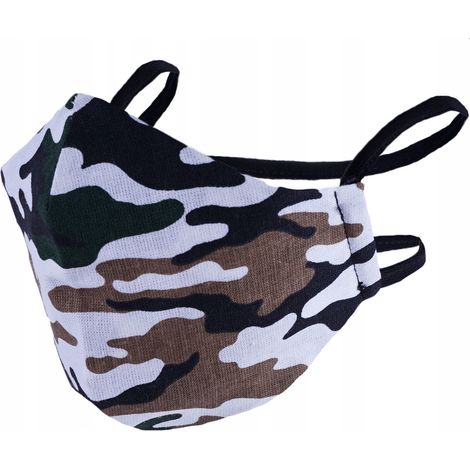 Masque en coton 3 couches avec poche pour filtre MORO (1/4)