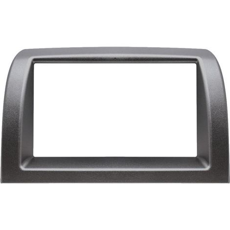 MASCHERINA MONTAGGIO AUTORADIO 2DIN COMPATIBILE LANCIA YPSILON 2003-2011 GRIGIO SCURO