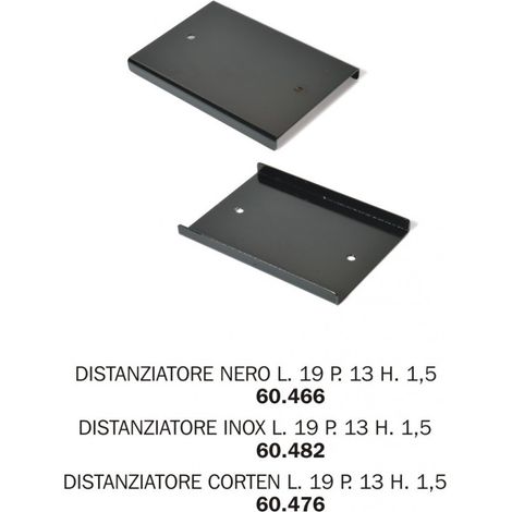 STAFFA PER FISSAGGIO corten (L19 P13 H 1,5 CM)