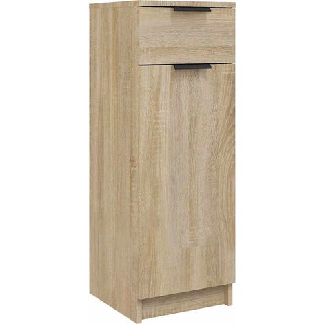 Maison Exclusive - Armadio da Bagno Rovere Sonoma 32x33,5x90 cm in Legno Multistrato (1/5)