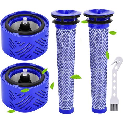 Ersatzfilter für Dyson V6 Absolute Staubsauger, 2 HEPA-Nachfilter und 2 Vorfilter, Ersatzteile 965661-01 und 966741-01 (1/5)