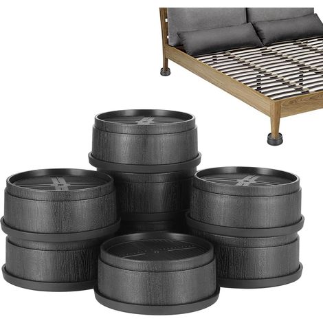 Set of 8 Heavy Duty Stackable Furniture Risers, Height Adjustable Furniture Leg for Table, Chair, Sofa, Non-Pull Furniture Risers for Furniture up to 1000kg (1/5)