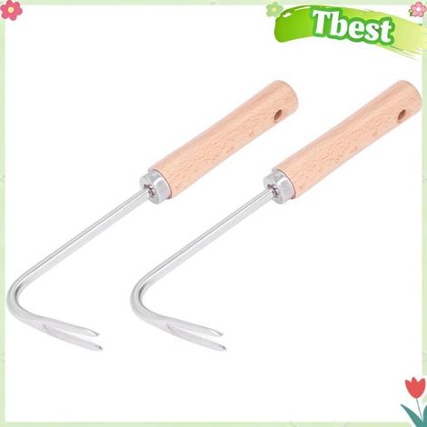 Tbest Désherbeur de jardin Outil D'étieur de Mauvaises Herbes, 2pcs Crack Tool Weeder Tools Weeding Tools piscine ustensiles (1/5)
