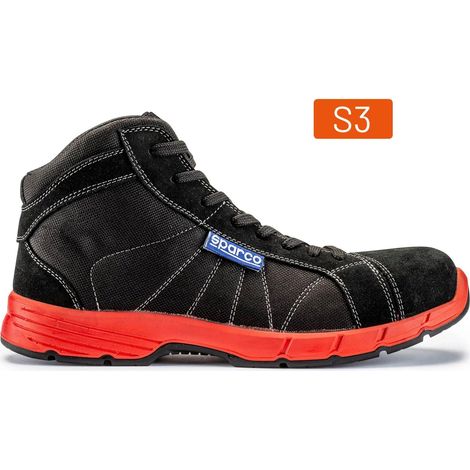 Sparco 07524NRNR Sicherheitsschuh Challenge ESD S3 SRC Schwarz 47