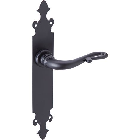 Manilla puerta forja negro aluminio 275mm modelo 300 (1/5)