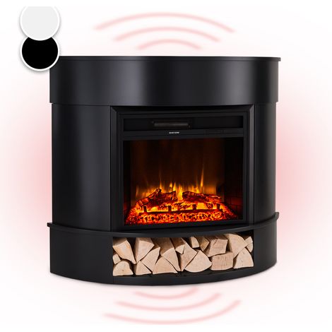 Klarstein Elektrokamin, Elektro Heizungen für Wohnzimmer & Innenräume, Elektrischer Kamin mit LED Flammen, Kamin Freistehend, Heizlüfter mit Timer, App-Control, Auto-Temperaturregelung, Heizung 1800W (1/5)