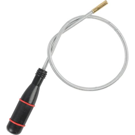 60CM Outil de Ramassage Magnétique Flexible avec Aimant Puissant, Aimant Flexible, Aimant Mecanique Auto, Poignée Antidérapante et Tige Biseautée, Outil Pratique pour Ramasser Vis et Petits Objets (1/5)