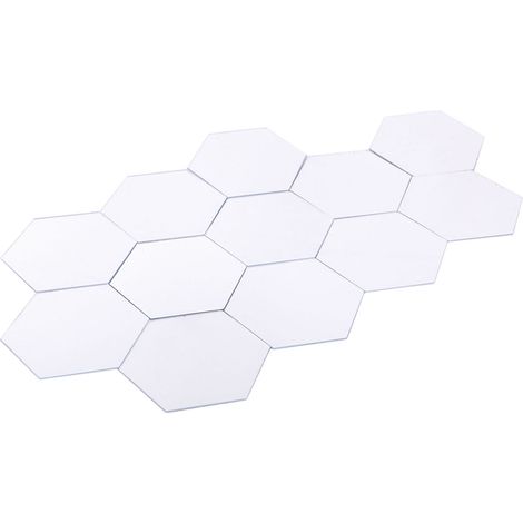 Lot de 12 stickers muraux acryliques effet miroir 3D modernes, amovibles, à monter soi-même pour la décoration intérieure. (1/5)