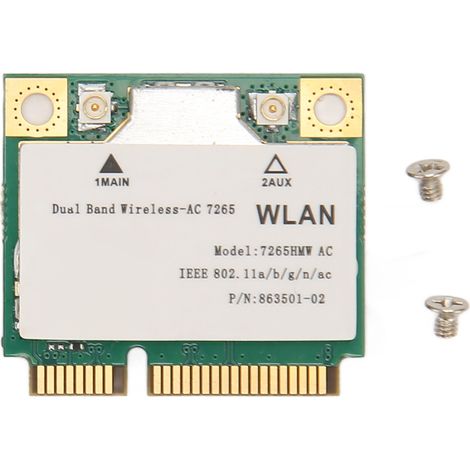 1 Tarjeta de red, Mini PCIe, Velocidad 1200 Mbps, Doble banda 2.4/5 GHz, Bluetooth 4.2, PC de escritorio y mini PC (1/5)