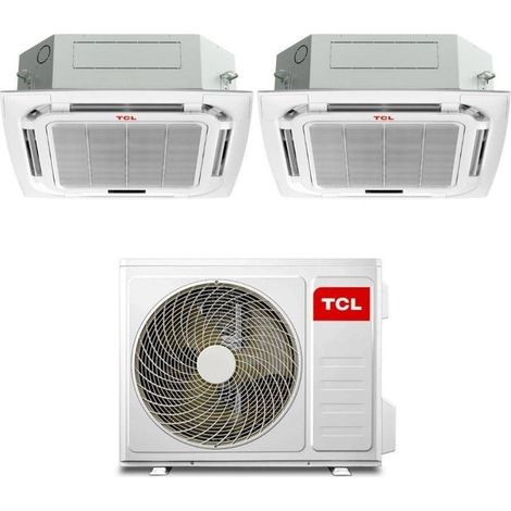 Climatiseur Inverter Double Split TCL en cassette 9+12 avec Wi-Fi MT1821 R-32 Classe A++