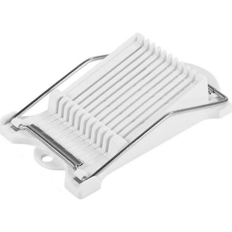 Trancheur À Jambon - Trancheur À Œufs En Fil D'acier Inoxydable - Pour Fruits, Oignons, Fromage Et Charcuterie - 10 Fils - 22 x 13 x 5,5 cm (1/5)