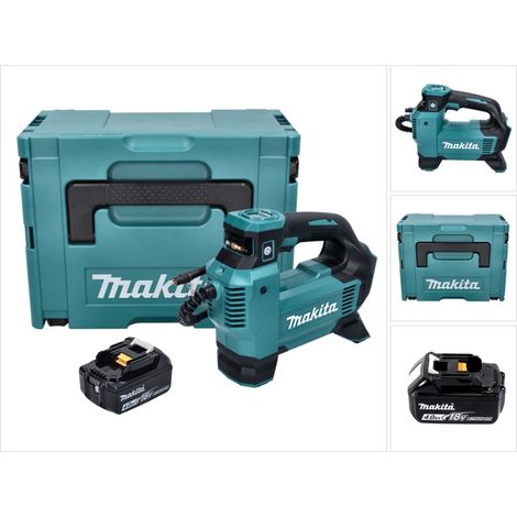 Compressore a batteria Makita DMP 181 M1J 18 V 11,1 bar + 1x batteria 4,0 Ah + Makpac - senza caricabatterie