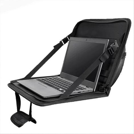 Sacoche multifonctionnelle pour ordinateur portable, compatible avec les volants de voiture, les bureaux et les tables de travail. Imperméable, elle convient aux ordinateurs portables de 7 à 15 pouces (1/5)