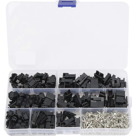 480-teiliges Sortiment an 2,54-mm-Stiftleisten- und Buchsenverbindern mit 2/3/4 Pins