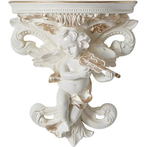 Console décorative pour la maison, étagère murale, pot de fleurs suspendu, statue en forme d'ange A (1/5)