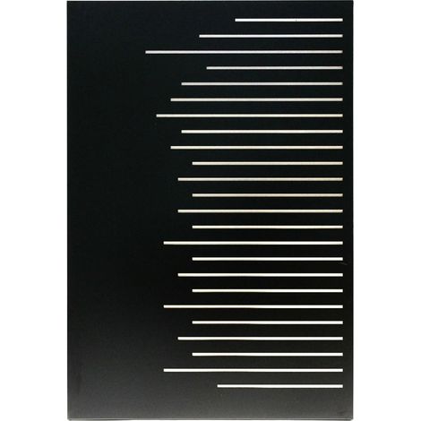 Plaque de protection murale verticale décorative en acier Forlin l.80 x H.117 cm Edilinox