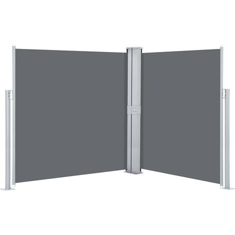vidaXL Toldo lateral retráctil gris antracita 140x600 cm (1/2)