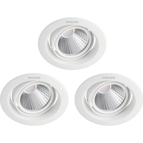 Philips Pomeron Set de 3 Spots encastrables 5W Lumière blanche chaude - LED (1/3)