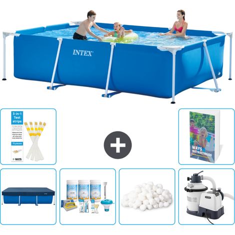 Rechteckiger Frame Pool - 300x200x75 cm - 7-teilig S15