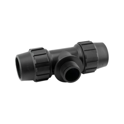 T-Stück 90° Außengewinde - 32 mm - 1 Zoll, ABRISA. (1/5)