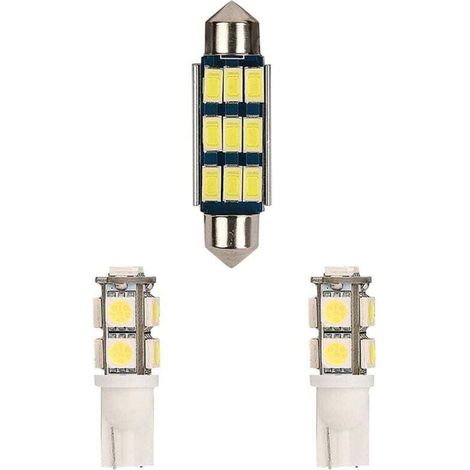 Kit de Lecture Carte à LED Blanc Brillant Intérieur pour 4 Portes 2007-2017 (1/4)