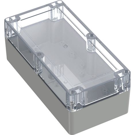 TRU COMPONENTS 6U07201008139 TC-13865156 Industrie-Gehäuse 200 x 100 x 75 Polycarbonat Lichtgrau, (1/2)