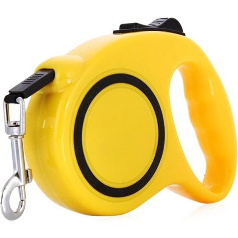 Automatische Hundeleine bis 11 kg – Gelb, 3 m, robust mit komfortablem Griff und permanentem Verschluss (1/5)