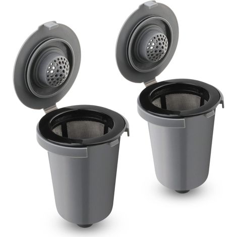 Wiederverwendbarer Cuisinart Kaffeefilter, anpassbar, graue Tasse