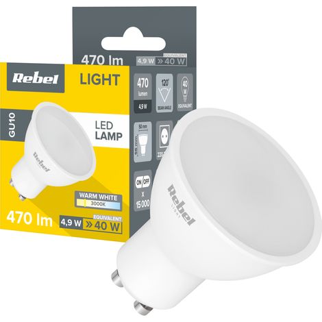 Lampadina LED 5W GU10 3000K 230V Rebel (1/3)