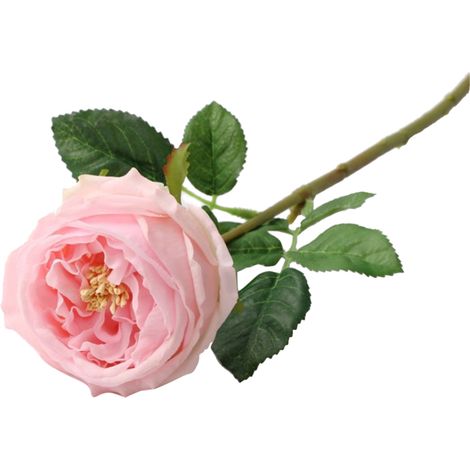 Rose Artificielle Soie - Tige Longue Réaliste - Décoration Mariage Fête Maison - Lot De 10 Pièces (1/2)