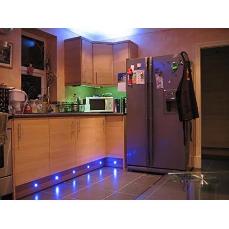LED Spot Encastrable Extérieur Mini Spot Encastré de Ø30mm Eclairage Encastrables Extérieur pour Terrasse Enterre IP67 Etanche DC12V Lumière pour Escalier (bleu) (1/4)