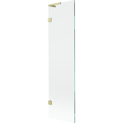 Paroi de baignoire à 1 battant Mexen Lunar L 50 x 150 cm, transparent, or brossé - 897L-050-000-55-00 (1/5)