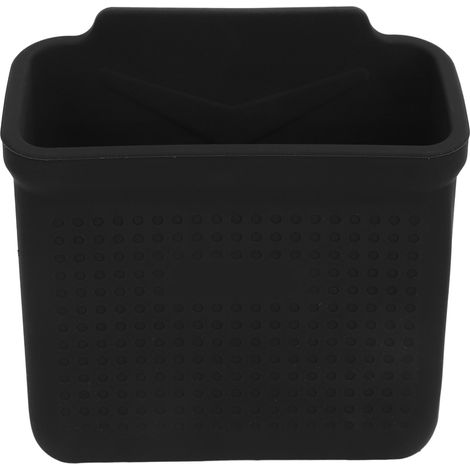 Tbest Organizer per tasca laterale auto con chiusura a strappo, design con velcro, per console centrale, ricambio per cellulare per Model 3 Y, superficie floccata (NERO). (1/5)