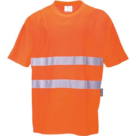 Camiseta Hi-Vis Cotton Cofort S/S norma RIS 3279-TOM naranja, amarillo flúor S172 M Naranja