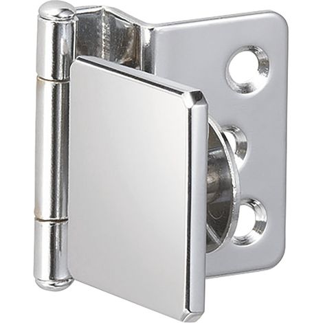 LAMP®Glastürscharnier GH34-8CR-K, Glas 4-6 mm 38x38 mm, Stahl verchromt eckig (1/5)
